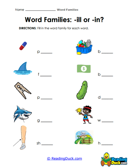 Pill or Pin Worksheet