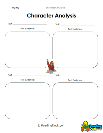 Traits and Text Worksheet