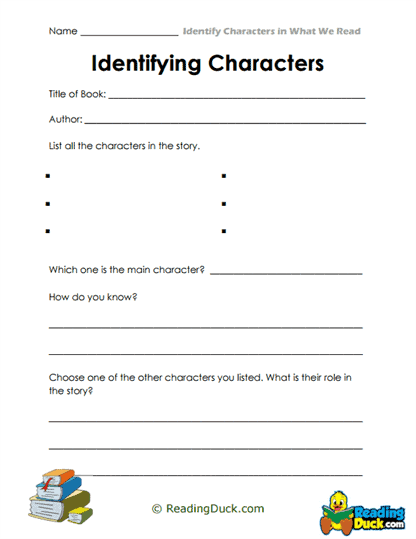 Story Stars Worksheet