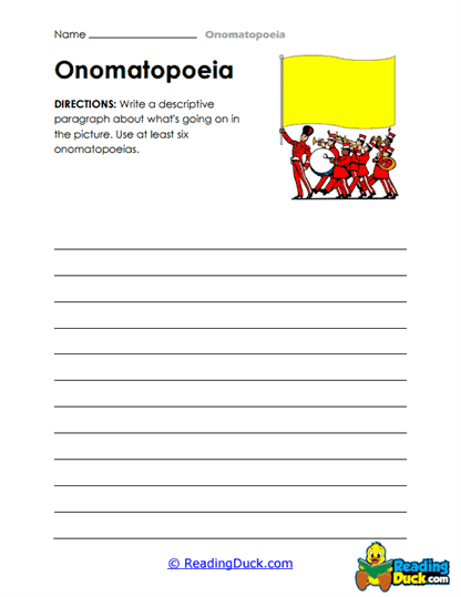 Parade Sounds Worksheet