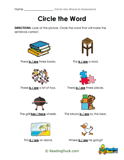 Singular vs. Plural Practice Worksheet