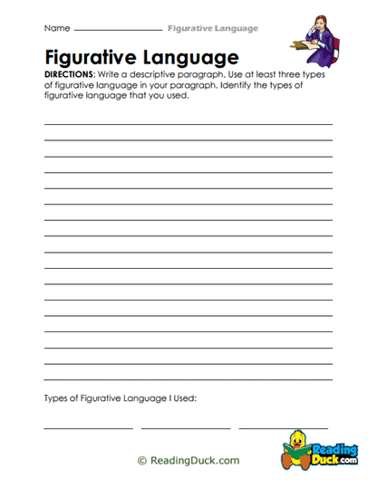 Paragraph Paintings Worksheet