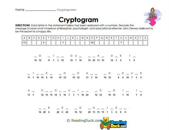 Philosopher’s Secret Worksheet