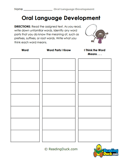 Word Detective Worksheet