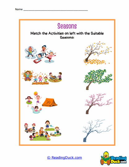 Seasonal Fun Worksheet