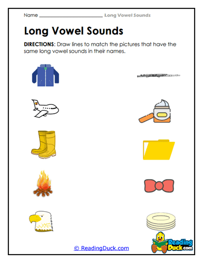Zesty Vowel Match Worksheet