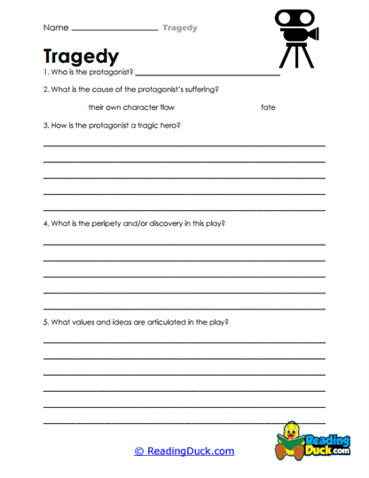 Tragic Insights Worksheet