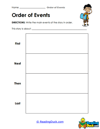 Story Steps Worksheet