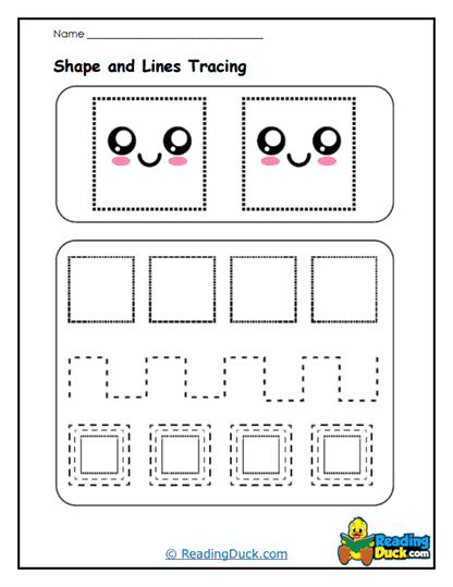 Smiley Squares Worksheet