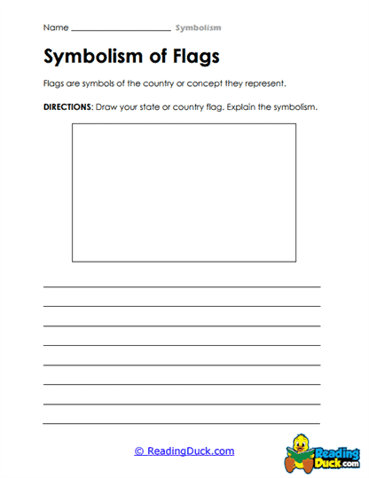 Flag Symbols Worksheet