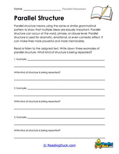 Repeat It Right Worksheet