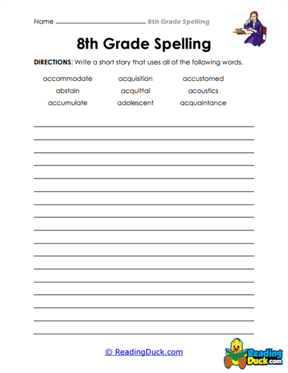 Story Builder Worksheet