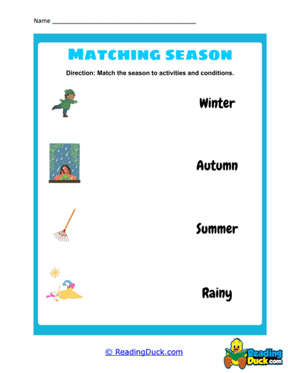 Season Sorter Worksheet