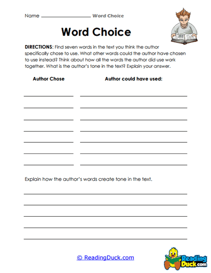 Synonym Swap Worksheet