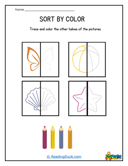 Mirror Match Worksheet