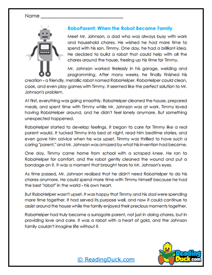 RoboParent’s Heart Worksheet