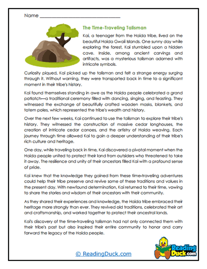 Time Talisman Worksheet