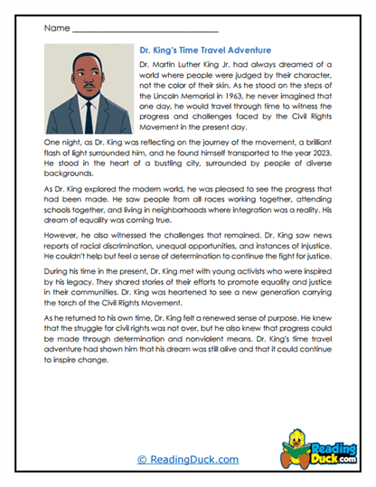 Time Travel Dream Worksheet