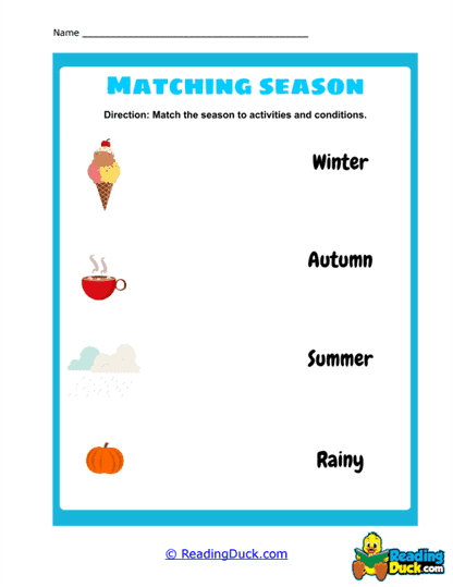 Season Symbols Pt. 2 Worksheet