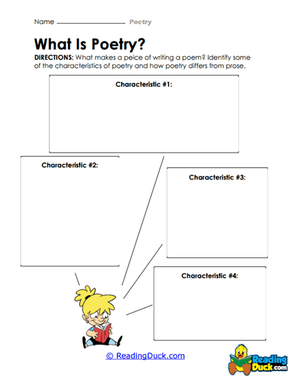 What is Poetry? Worksheet