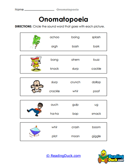 Sound Choices Worksheet