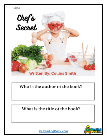 Secret Chef Worksheet