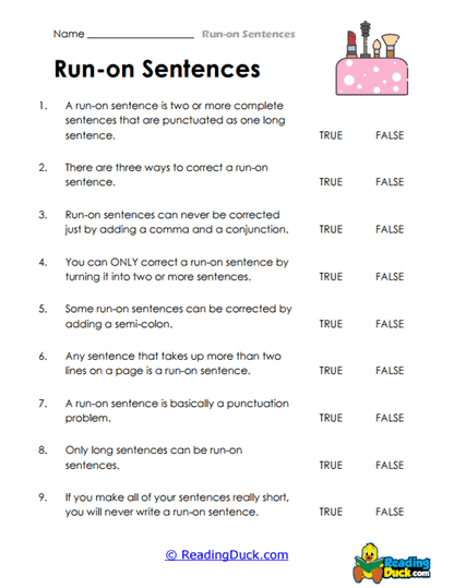 True or False Tango Worksheet