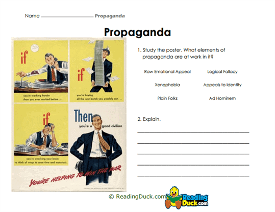 Poster Power Worksheet