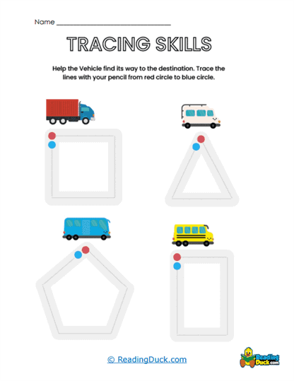 Shape Race Worksheet
