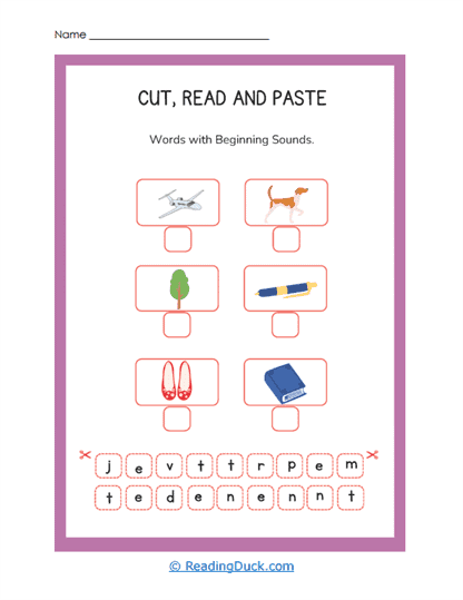 Sound Starter Worksheet