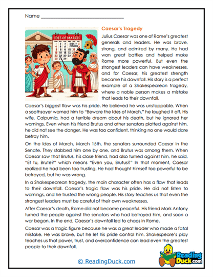 Tragic Pride Worksheet
