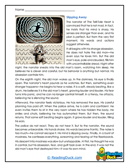 Zest Slipping Away Worksheet