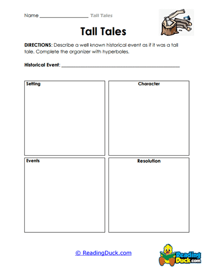Historical Tale Creator Worksheet