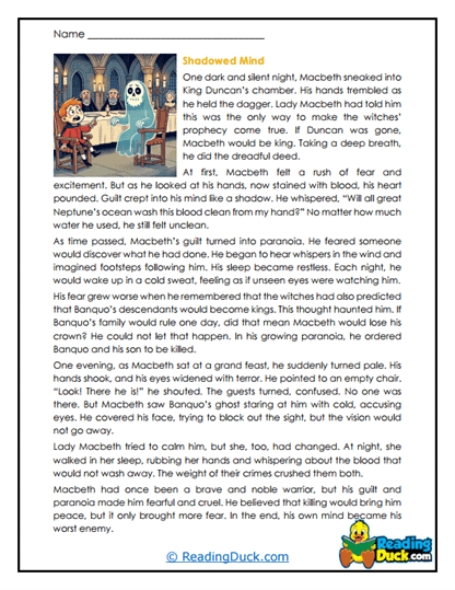 Haunted Heart Worksheet