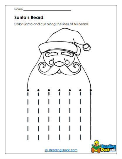 Santa's Beard Worksheet