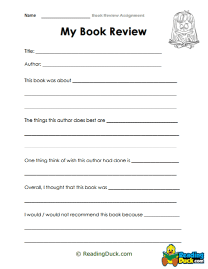 Author Highlights Worksheet