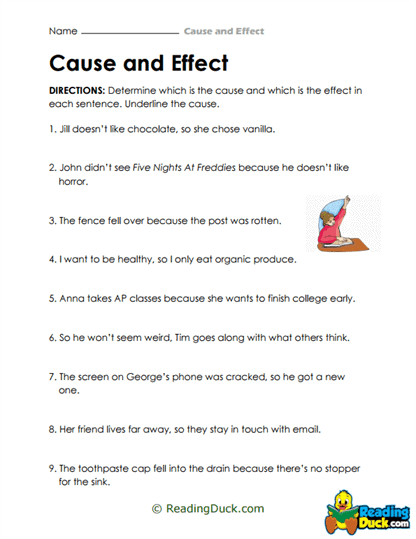 Why It Happens Worksheet