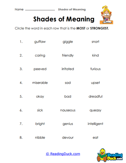 Strongest Pick Worksheet