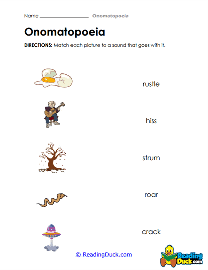 Sound Maker Worksheet