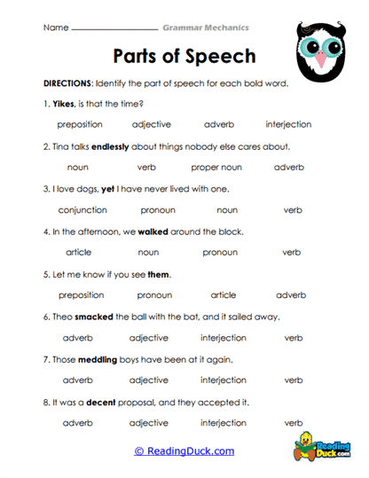 Speech Safari Worksheet