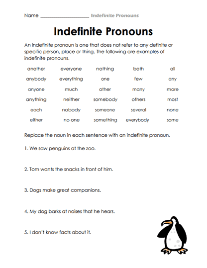 Replacement Challenge Worksheet