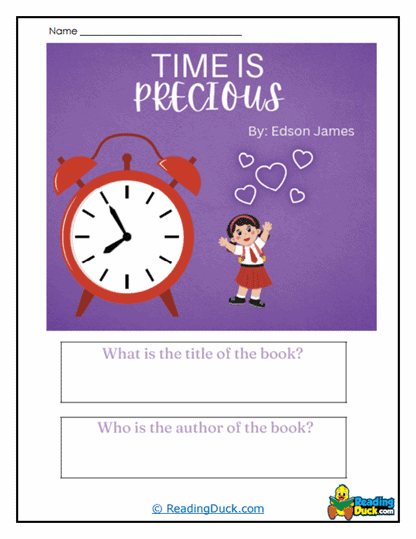 Precious Time Worksheet