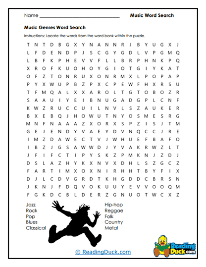 Genre Groove Worksheet