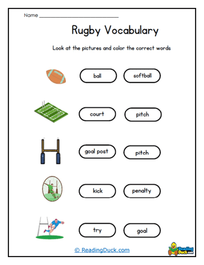 Word Pickers Worksheet
