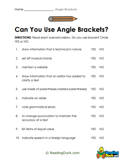 Usage Check Worksheet