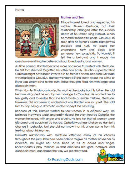 Family Rift Worksheet