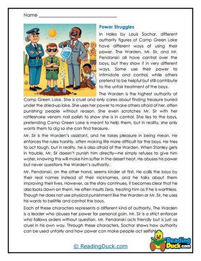 Power Plays Worksheet