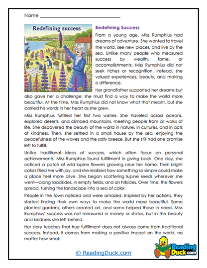 Redefining Success Worksheet