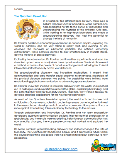 Quantum Discovery Worksheet