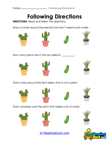 Plant Patrol Worksheet